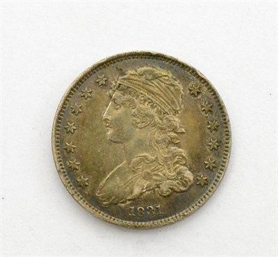 Lot 232 - USA Quarter Dollar 1831 'Liberty Cap', small rev. lettering; minor obv. rim imperfections...