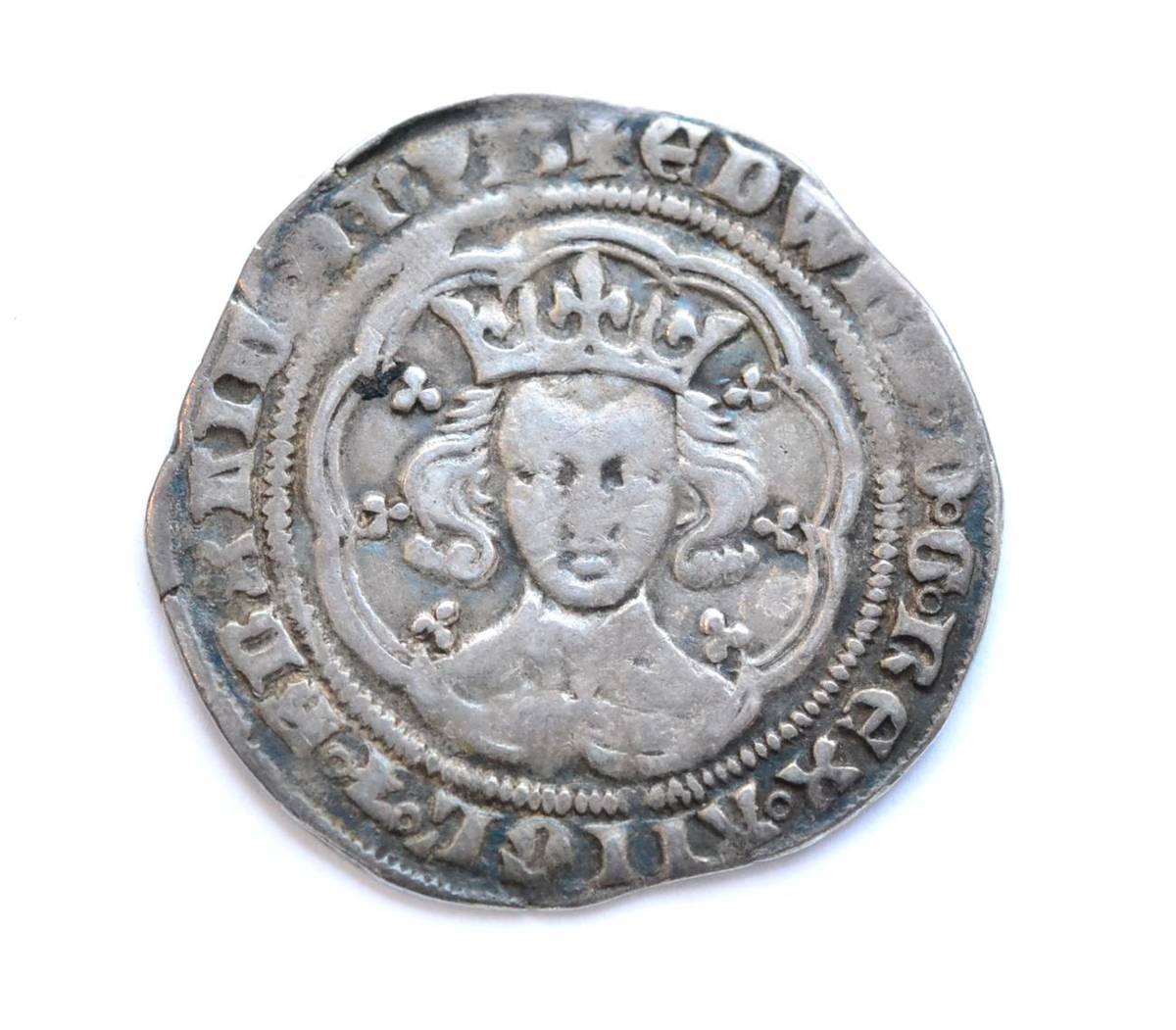 Lot 5 - Edward III Silver Groat, Fourth Coinage, Pre-Treaty period with French title, London Mint;...