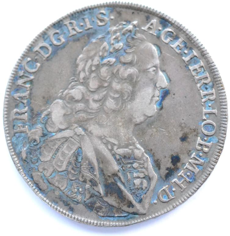 Lot 31 - Austria Silver Thaler 1764 IZV, obv. armoured bust of Franz I, rev. crowned Imperial double...