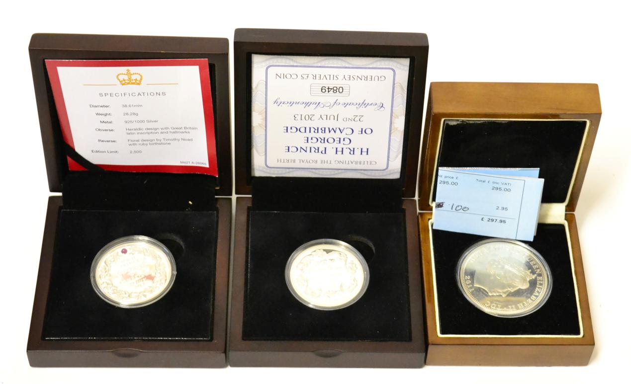 Lot 114 - Tristan da Cunha, Silver Proof Double Crown 2011 commemorating the marriage of Prince William &...