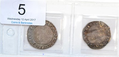 Lot 5 - Elizabeth I Sixpence 1590, sixth issue, MM hand, bust 6C; obv. ELIZAB etc, full, clear legends...