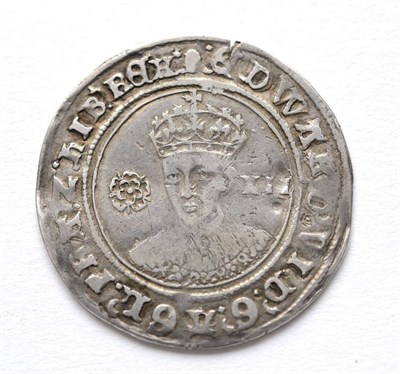 Lot 10 - Edward VI Shilling, Fine Silver Issue (1551-1553) MM tun, obv. facing bust with rose & value...