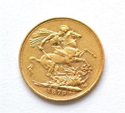 Lot 12 - Victoria, Sovereign 1879, obv. a couple of minor rim nicks, o/wise good edge & surfaces, scarce...