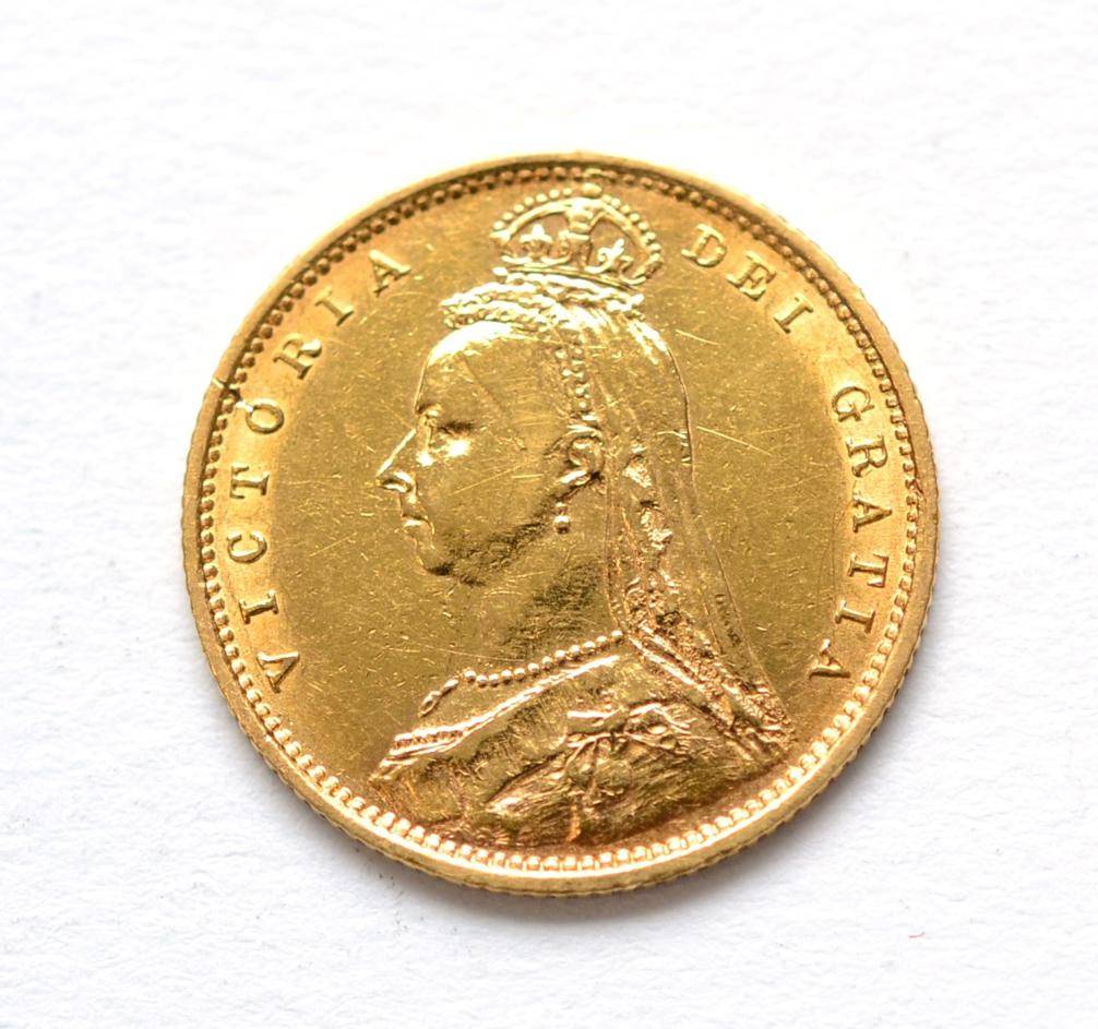 Lot 15 - Victoria, Half Sovereign 1892 contact marks/hairlines Fine+/VF