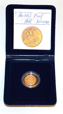 Lot 28 - Proof Half Sovereign 1982, with cert, in wallet of issue, FDC