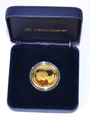 Lot 72 - Falkland Islands, Gold Proof £2 1997, rev. 'ROYAL HERITAGE' around standing figure of Henry...