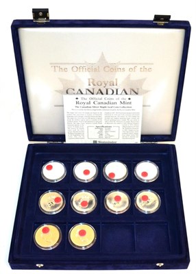 Lot 81 - Canada, a Date Run of 10 x 'Maple leaf' Silver Dollars 1988-1997, each 1oz .999 silver, in a...