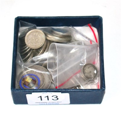 Lot 113 - £0.92½ Face Value pre-20 Silver including 2 x Edward VII halfcrowns 1907 VG & 1909 AFine...