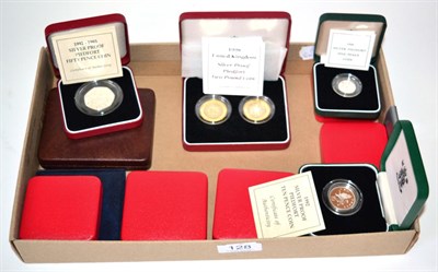 Lot 128 - A Collection of 14 x UK Silver Proof Piedforts comprising: 6 x £2: 1989 (2-coin set), 1994, 1996