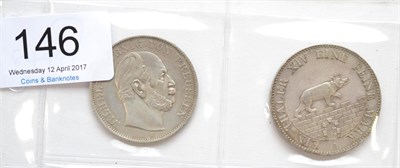 Lot 146 - German States: Prussia Silver Thaler 1871A 'Sieges Thaler' ('Victory Thaler' commemorating...
