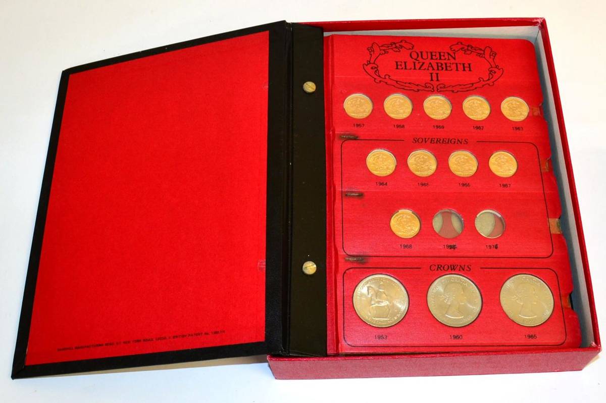 Lot 190 - A Sandhill Coin Library Album containing complete date runs of all QEII pre-decimal coin...