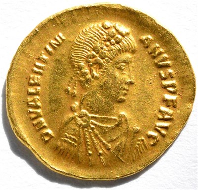 Lot 4 - Roman Imperial, Gold Solidus of Valentinian II, (AD 375-392), 4.35g, .975 gold (tested & verified)