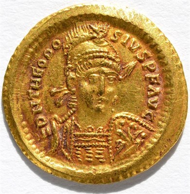 Lot 5 - Roman Imperial, Gold Solidus of Theodosius II, (AD 402-450), 4.43g, .967 gold (tested &...