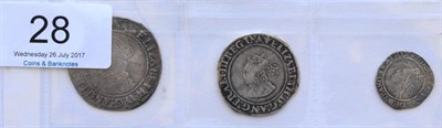 Lot 28 - Elizabeth I Shilling, second issue MM martlet; full, round flan with full, clear legends &...