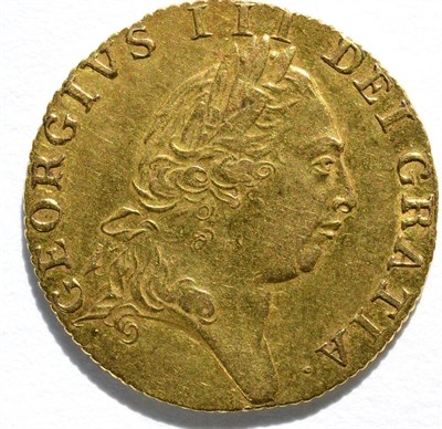 Lot 69 - George III Guinea 1790, fifth laureate head, 'spade' rev., 8.39g, minor contact marks o/wise...