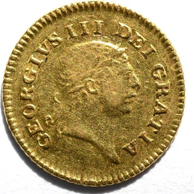 Lot 75 - George III Third Guinea 1804, second laureate head with short hair, 2.77g, minor flecking...