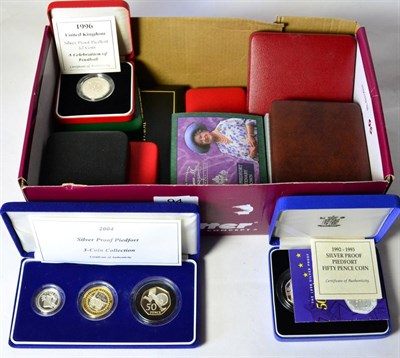 Lot 94 - A Collection of 23 x Silver Proof Piedforts comprising: 2 x crowns(£5): 2000 'Queen Mother's...