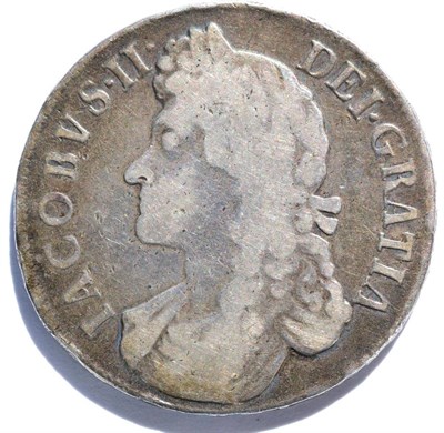 Lot 98 - James II Crown 1688 QVARTO, second draped bust, light contact marks, edge imperfections, bust...