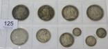 Lot 125 - Victoria, 10 x Miscellaneous Silver Coins comprising: 5 x crowns: 1845 VIII cinquefoil stops,...