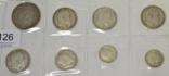 Lot 126 - Edward VII, 8 x Silver Coins comprising: crown 1902 light contact marks, Fine to GFine, 4 x...