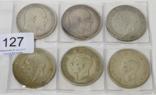 Lot 127 - 6 x Crowns comprising: 1902(x2) both with edge bumps, both Fine/GFine, 1935(x2) both VF &...