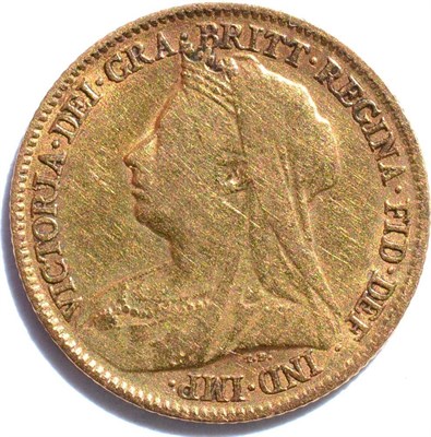 Lot 205 - Victoria, Half Sovereign 1898, contact marks VG to AFine