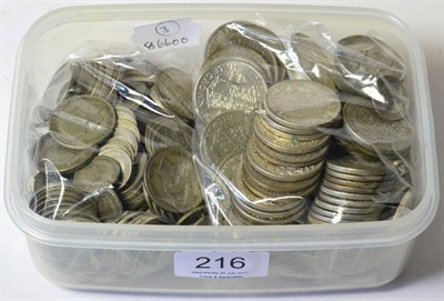 Lot 216 - £25.47½ Face Value pre-47 Silver, together with £1.72½ face value pre-20 silver &...