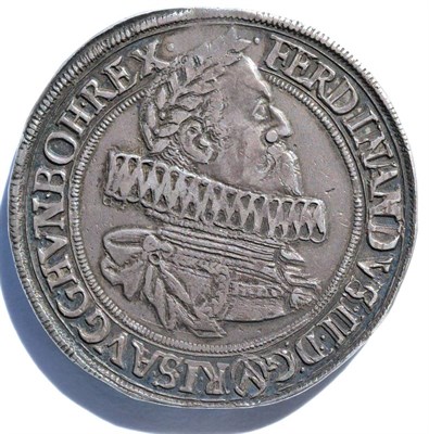 Lot 245 - Austria, Silver Double Thaler 1624 obv. FERDINANDVS.II. D GRISAVG G HVN BOH REX around older...