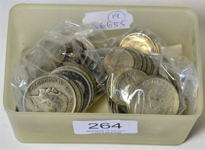 Lot 264 - £3.77½ Face Value Pre-20 Silver including 4 x George III crowns & an enamelled George IV...