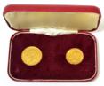 Lot 285 - George V, Sovereign 1928SA & Half Sovereign 1912, in a fitted case, minor contact marks VF to GVF