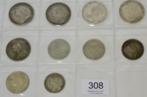 Lot 308 - Victoria, 14 x Silver Coins comprising: 8 x crowns: 1845 VIII contact marks, 50% of shield worn...