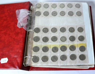 Lot 309 - An Album Containing a Collection of English Coins, silver , bronze & CuNI including Victoria 7...