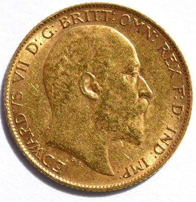 Lot 311 - Edward VII Half Sovereign 1908, minor contact marks, GFine