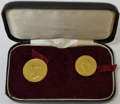 Lot 319 - George VI Proof Sovereign 1937 faint obv. hairlines & proof half sovereign 1937 faint scratch...