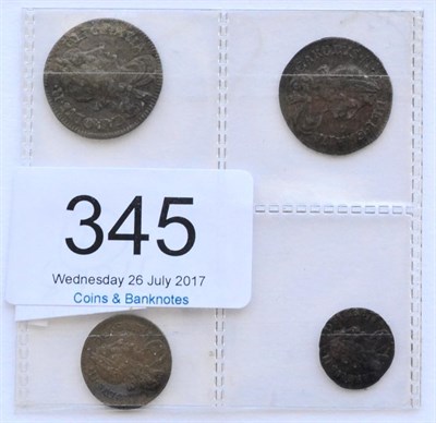 Lot 345 - Charles II Maundy Set 1682, 4d, 3d , 2d rev. ERA for FRA, GVF & 1d obv. gash from 12 o'clock to...