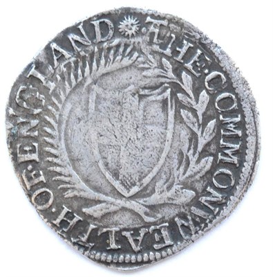 Lot 347 - Commonwealth Shilling 1653 MM sun; legends double-struck in parts, slightly irregular but full...