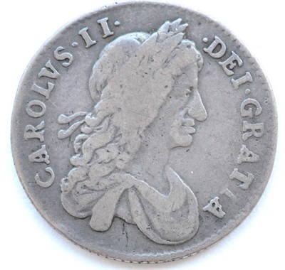 Lot 348 - Charles II Shilling 1663, first draped bust, normal die axis, minor contact marks, bust VG...