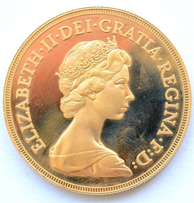 Lot 351 - Gold Proof £5 1981, 40.02g, no cert or CofI, AFDC