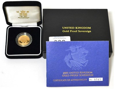 Lot 360 - Proof Sovereign 2005, Noad rev., with cert, in CofI, FDC