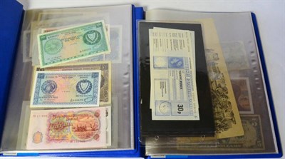 Lot 380 - A Collection of 73 x Foreign Banknotes, mostly Europe & South America & including Russia 500...