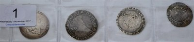 Lot 1 - 3 x Hammered English Shillings comprising: Philip & Mary (15)54, worn & a few obv hairlines...