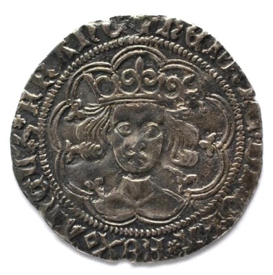 Lot 6 - Henry VI Groat, rosette/mascle issue, Calais Mint, MM pierced cross; full flan with clear legends &
