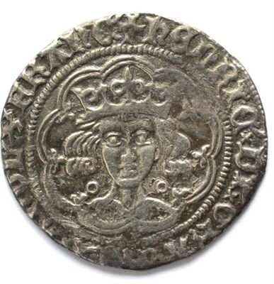 Lot 8 - Henry VI Groat, annulet issue Calais Mint, MM pierced cross; annulets at neck & in two quarters...