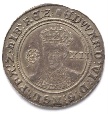 Lot 9 - Edward VI Shilling fine silver issue, facing bust, MM tun; rev. light scratches across & above...
