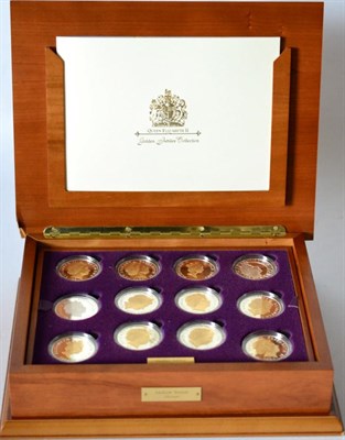 Lot 61 - Queen's Golden Jubilee' a full set of 24 x silver proof commemorative crowns issued by the UK,...