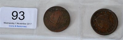 Lot 93 - USA, New Jersey  Post-Colonial Copper Coin, (to circulate at 15 to the shilling), obv. NOVA...