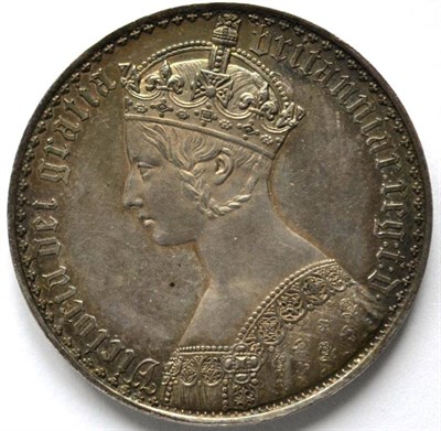 Lot 119 - Victoria 'Gothic' Crown 1847 UNDECIMO, obv. a few very faint hairlines o/wise attractive...