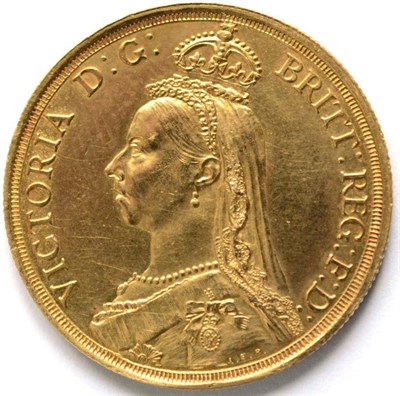 Lot 151 - Victoria, Gold £2 1887, trivial contact marks & light hairlines o/wise good edge & surfaces EF