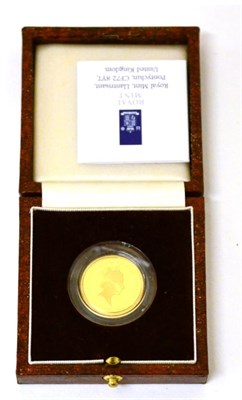 Lot 157 - Britannia Gold Proof £25 1997, (¼ oz fine gold), with cert, in CofI, FDC