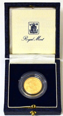 Lot 158 - Proof Half Sovereign 1983, with cert, in CofI, FDC